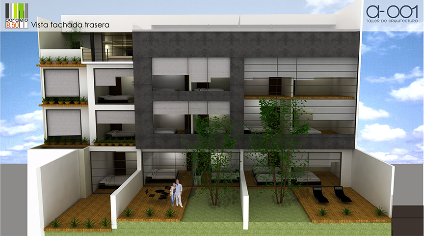 Paralelo 8.5 / Edificio de departamentos interes medio-alto
